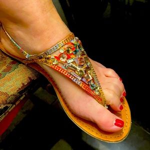 Like new multi color flats